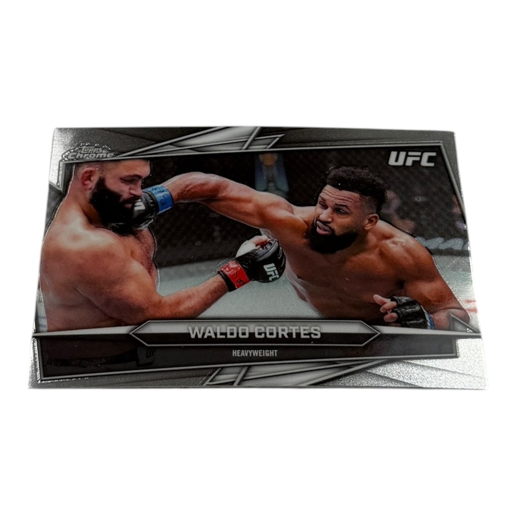 2024 Topps Chrome UFC Waldo Cortes-Acosta #107 Base Silver Heavyweight Card